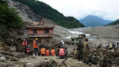 9 کشته در رانش زمین در نپال