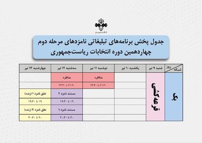 تاریخ مناظره دو نامزد دور دوم انتخابات اعلام شد