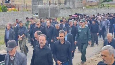 مراسم تشییع جنازه پدربسیجی شهید رستم اسدزاده