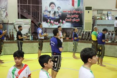 مراسم چهلم شهدای خدمت با حضور جامعه ورزش خوزستان برگزار شد