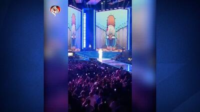 رپر معروف ترکیه‌ای در کنسرتش با این عکس از فلسطین حمایت کرد + ویدئو