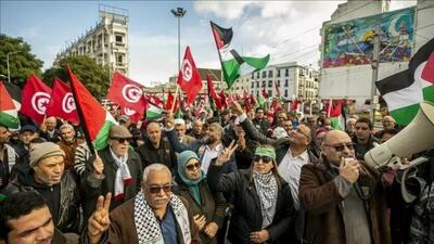 درخواست حامیان فلسطین در تونس برای اخراج سفیر آمریکا