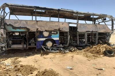 ۵ کشته و ۵۹ زخمی در تصادف اتوبوس در شمال غربی مصر
