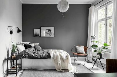 ایده هایی برای دکوراسیون اتاق خواب با رنگ طوسی!