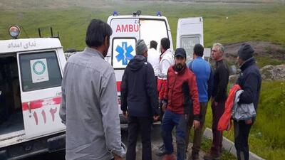 نجات کوهنورد آسیب دیده در ارتفاعات سبلان