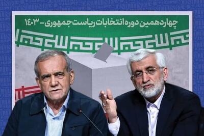 اولین مناظره دوردوم انتخابات ریاست جمهوری بین سعید جلیلی و مسعود پزشکیان