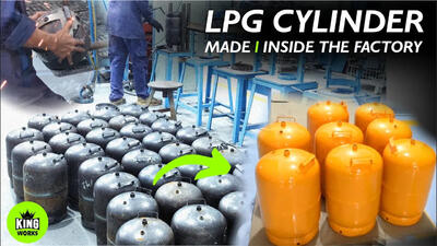 (ویدئو) چگونه هزاران سیلندر گاز مایع ( LPG ) در کارخانه تولید می شود؟