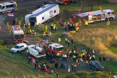 تصادف اتوبوس در استرالیا ۳ کشته و چندین زخمی برجای گذاشت