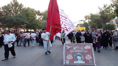 برگزاری مراسم کاروان نمادین ورود امام رضا (ع) به نیشابور + فیلم و تصاویر