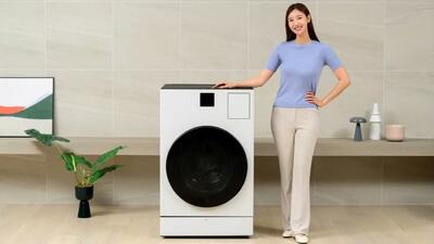 سامسونگ از پیشرفته‌ترین ماشین لباسشویی خود با قابلیت‌های هوش مصنوعی رونمایی کرد