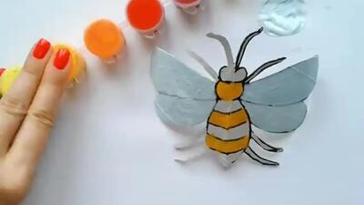 (ویدئو) ایده ساخت گیره زنبور عسل با رول دستمال توالت