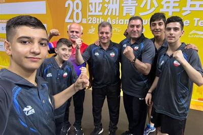 تاریخ‌سازی تیم تنیس روی میز نوجوانان با نایب قهرمانی در آسیا