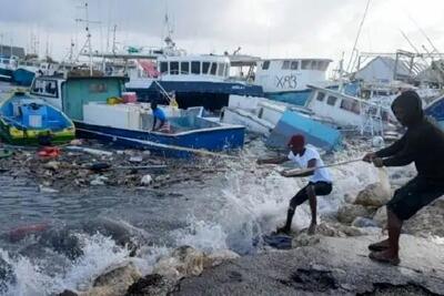 طوفان مخرب «بریل» در جزایر کارائیب + فیلم