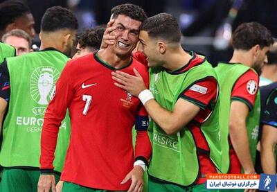 پرتغال ؛ اشک های مادر رونالدو پس از دیدن چهره گریان پسرش