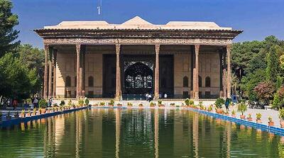 عکس فوق العاده زیبا و جذاب از چهل ستون اصفهان + عکس
