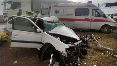 5 کشته و زخمی در تصادف هولناک وانت با پژو در جاده چالدران