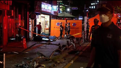 تصادف مرگبار 2 خودرو و مرگ عابر پیاده در سئول