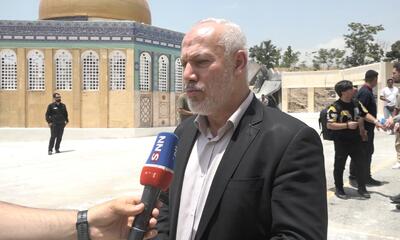 ناصر ابوشریف: خانواده‌های شهیدان غزه، دو روز آینده مهمان مردم ایران هستند + فیلم