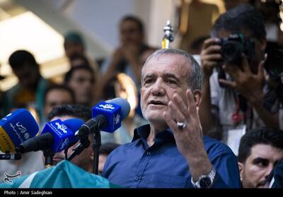 پزشکیان در بازار تهران: قول می‌دهم به مردم دروغ نگویم - تسنیم