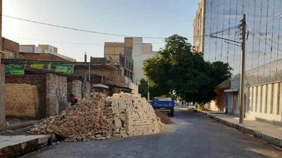 سد معبر به لطف ساخت و ساز در خیابان چشمه برم لردگان + فیلم