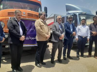 رونمایی از ماشین آلات خدماتی و عمرانی شهرداری ها و دهیاری های خوزستان