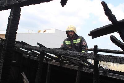 آتش زدن ضایعات، آپارتمانی را در رشت به آتش کشید