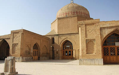 آغاز مرمت گنبد مسجد جامع گلپایگان