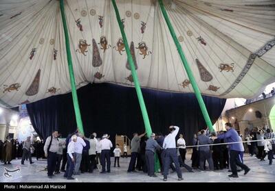تصاویر: برپایی خیمه عزای محرم در امامزاده موسی مبرقع(ع)
