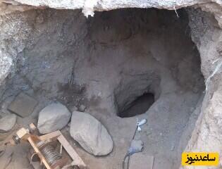 حفر تونل 10 متری منتهی به قبر برای دستیابی به گنج در سنندج