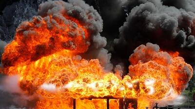 فیلم| انفجار شدید در کارخانه تولید جنگ‌افزار آمریکا