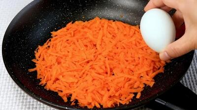 طرز تهیه یک غذای متفاوت با هویج و تخم مرغ به روش کانادایی‌ها (فیلم)