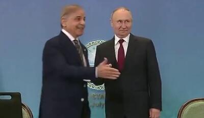 (ویدئو) ضایع شدن پوتین مقابل رئیس جمهور پاکستان!