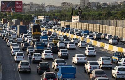 ترافیک سنگین در محور‌های چالوس، فیروزکوه و آزادراه کرج - قزوین