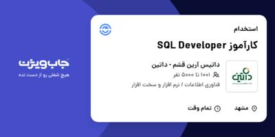 استخدام کارآموز SQL Developer در داتیس آرین قشم - داتین