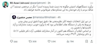 کنایه توییتری آذری جهرمی به رئیس ستاد جلیلی | رویداد24