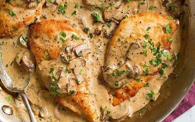 دستور پخت خوراک مرغ | 10 دقیقه ای این خوراک خوشمزه را با سس بشمال برای شام درست کن