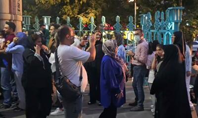 ببینید / ازدحام رای دهندگان در مقابل حسینیه ارشاد