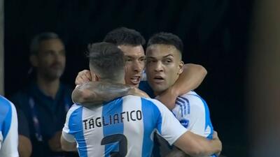 گل اول آرژانتین به اکوادور (لیساندرو مارتینز)