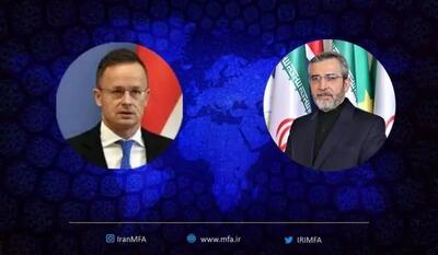 گفتگوی تلفنی علی باقری با وزیر امورخارجه و تجارت مجارستان