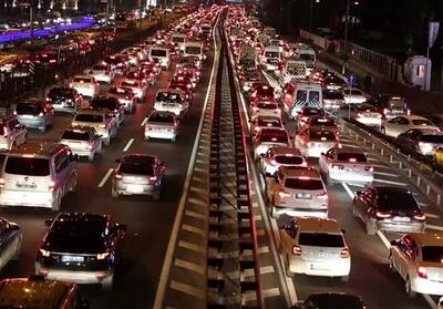 ترافیک سنگین در محورهای ورودی شهر تهران