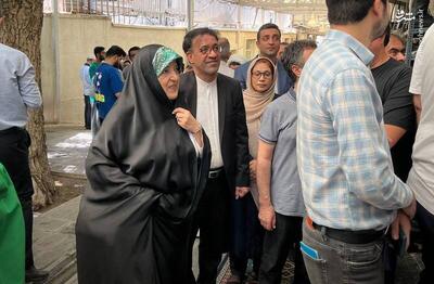 عکس/ حضور معصومه ابتکار در حسینیه جماران