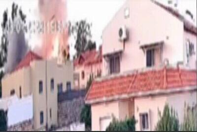 مقر فرماندهی صهیونیست‌ها زیر آتش حزب الله +فیلم