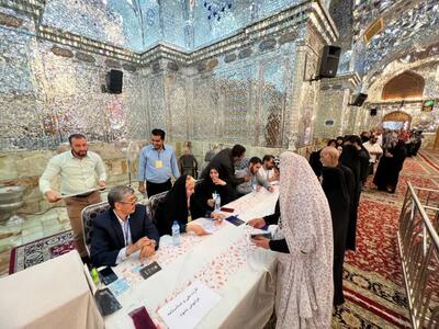 مردم شیراز رای خود را در حرم مطهر شاهچراغ به صندوق انداختند