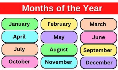 نام ماه‌های میلادی به ترتیب: راهنمای جامع برای شناخت تقویم جهانی
