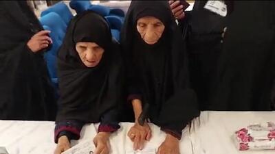 دخترخاله‌های صد ساله ایرانی پای صندوق‌های رای + فیلم