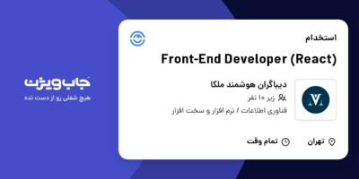 استخدام Front-End Developer (React) در دیباگران هوشمند ملکا