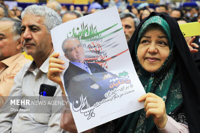 جشن پیروزی مسعود پزشکیان در گرگان