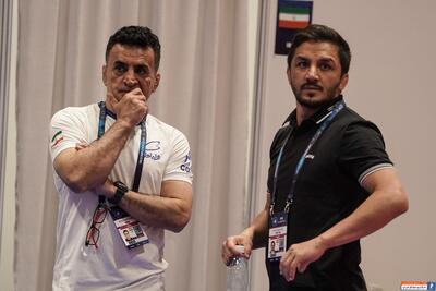 حمید سوریان در کنار تیم ملی کشتی در المپیک پاریس - پارس فوتبال | خبرگزاری فوتبال ایران | ParsFootball