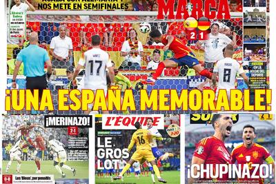 واکنش عجیب روزنامه کاتالانی به برد اسپانیا! (عکس)