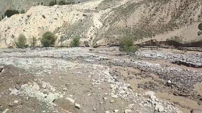 خسارت سیلاب در لاریجان